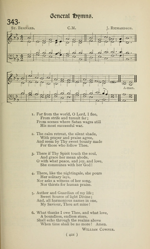 The Westminster Abbey Hymn-Book: compiled under the authority of the dean of Westminster page 421