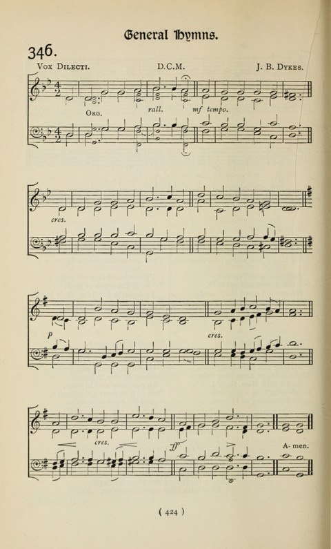 The Westminster Abbey Hymn-Book: compiled under the authority of the dean of Westminster page 424