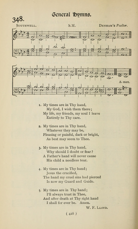 The Westminster Abbey Hymn-Book: compiled under the authority of the dean of Westminster page 428