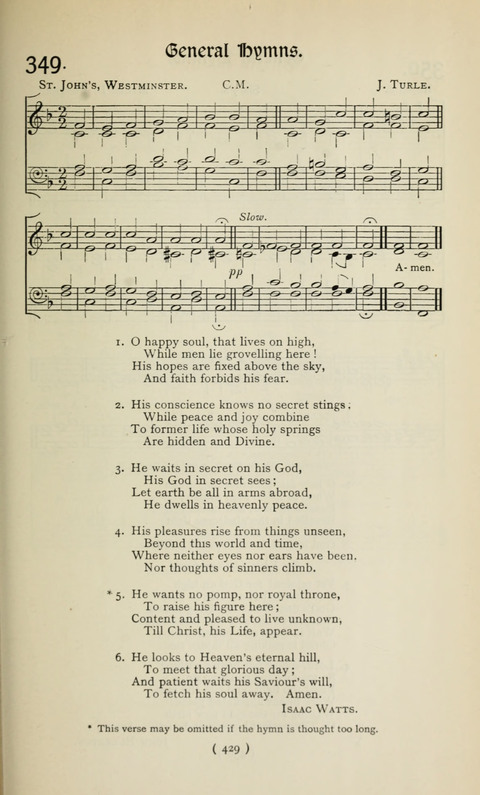 The Westminster Abbey Hymn-Book: compiled under the authority of the dean of Westminster page 429
