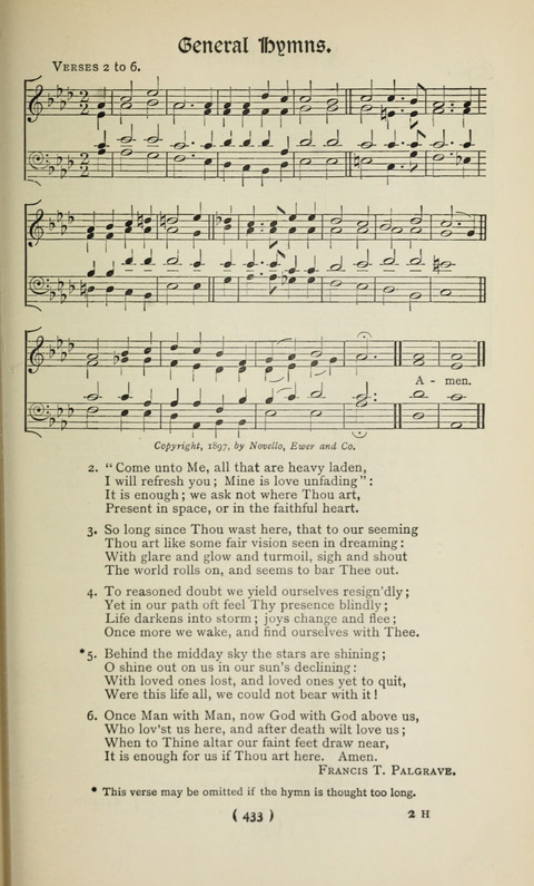 The Westminster Abbey Hymn-Book: compiled under the authority of the dean of Westminster page 433