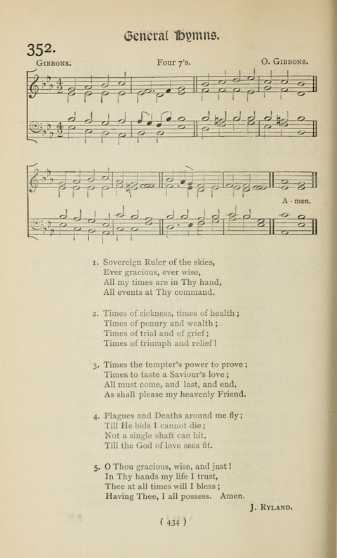 The Westminster Abbey Hymn-Book: compiled under the authority of the dean of Westminster page 434