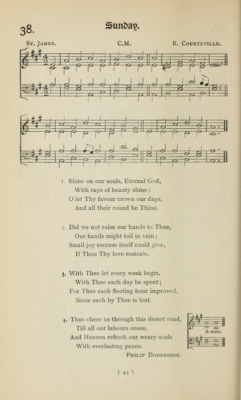 The Westminster Abbey Hymn-Book: compiled under the authority of the dean of Westminster page 44