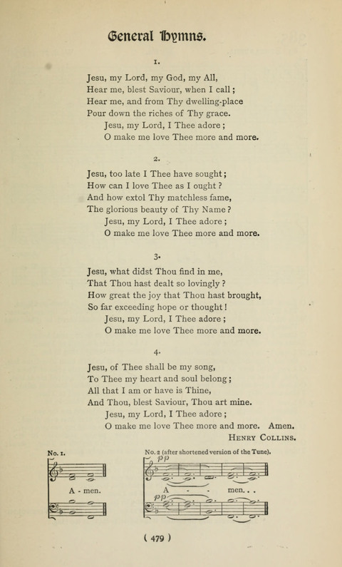 The Westminster Abbey Hymn-Book: compiled under the authority of the dean of Westminster page 479