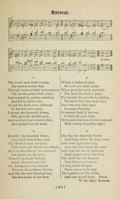 The Westminster Abbey Hymn-Book: compiled under the authority of the dean of Westminster page 503