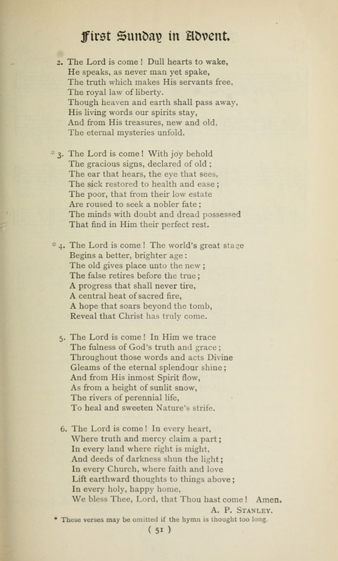 The Westminster Abbey Hymn-Book: compiled under the authority of the dean of Westminster page 51
