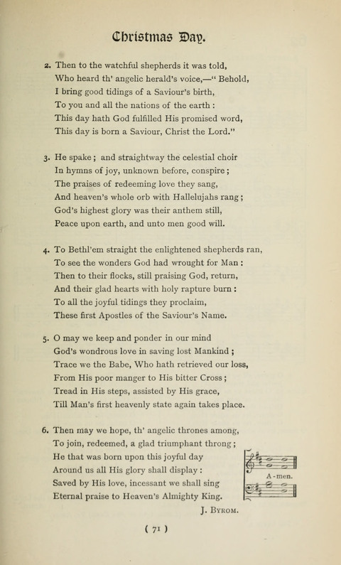 The Westminster Abbey Hymn-Book: compiled under the authority of the dean of Westminster page 71