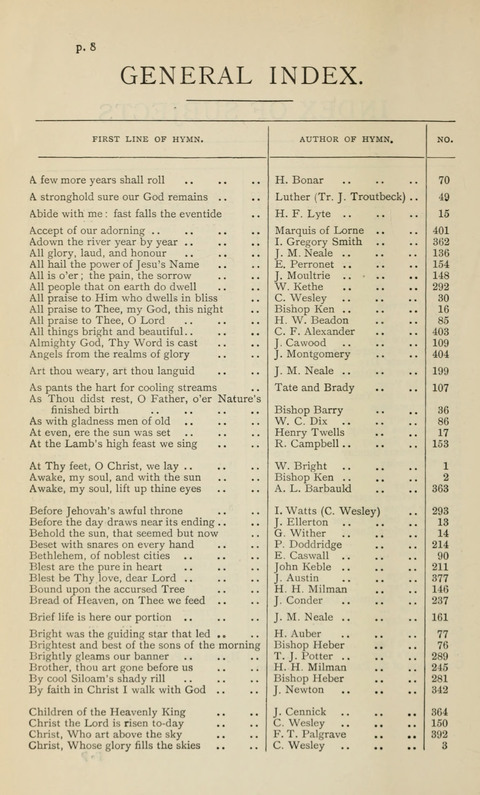 The Westminster Abbey Hymn-Book: compiled under the authority of the dean of Westminster page xi