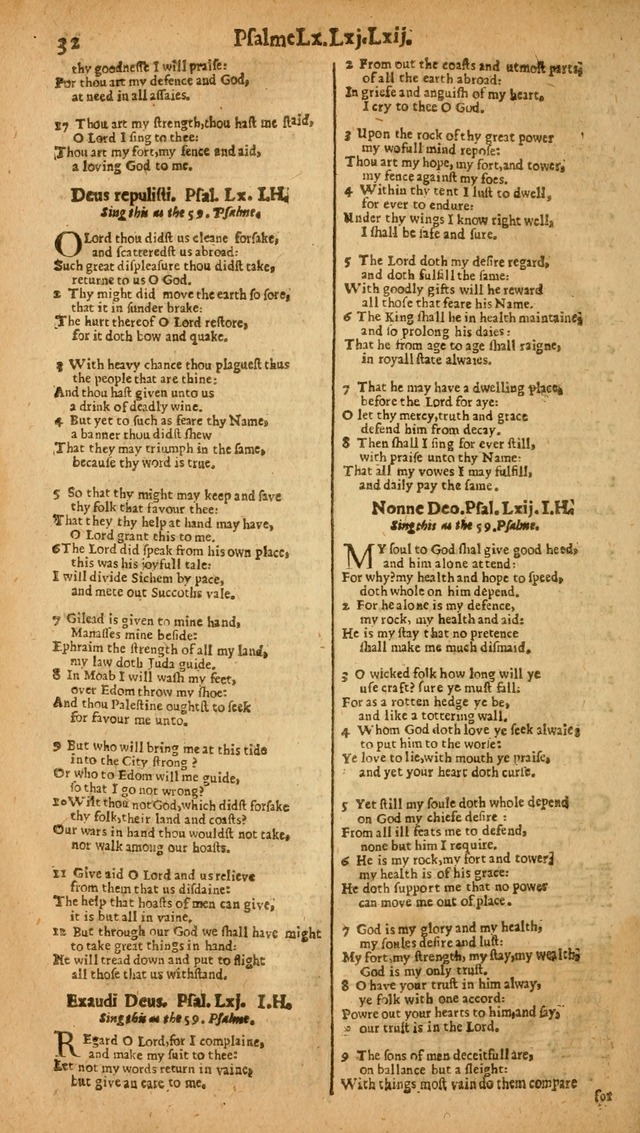 The Whole Booke of Psalmes: collected into English meeter page 34