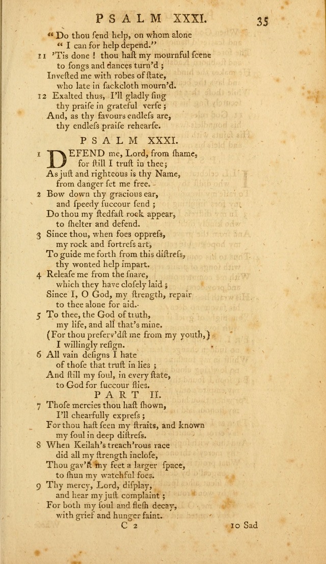 The Whole Book of Psalms: in metre; with hymns suited to the feasts and fasts of the church, and other occasions of public worship page 35