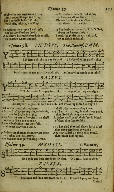 The Whole Booke of Psalmes: with the Hymnes Evangelicall, and Songs Spirituall page 113