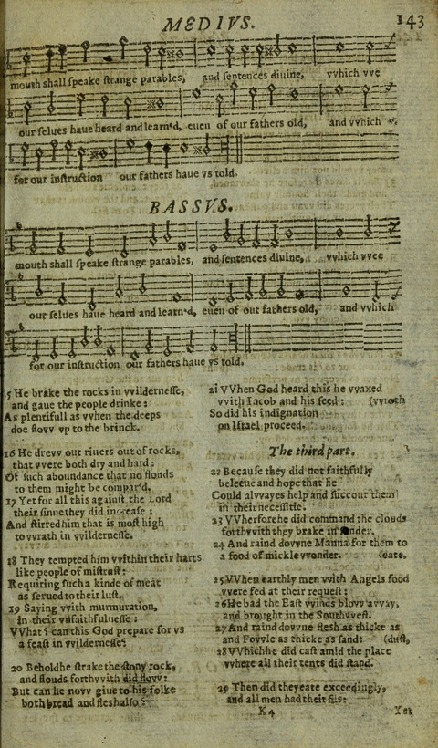 The Whole Booke of Psalmes: with the Hymnes Evangelicall, and Songs Spirituall page 145