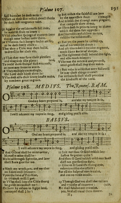 The Whole Booke of Psalmes: with the Hymnes Evangelicall, and Songs Spirituall page 193