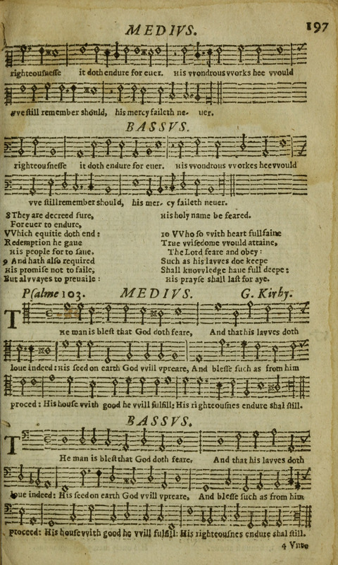 The Whole Booke of Psalmes: with the Hymnes Evangelicall, and Songs Spirituall page 199