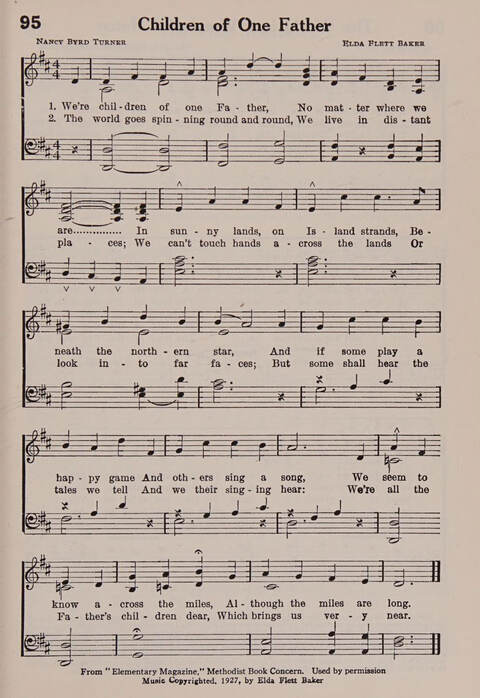 Worship and Conduct Songs: for beginners and primaries page 61