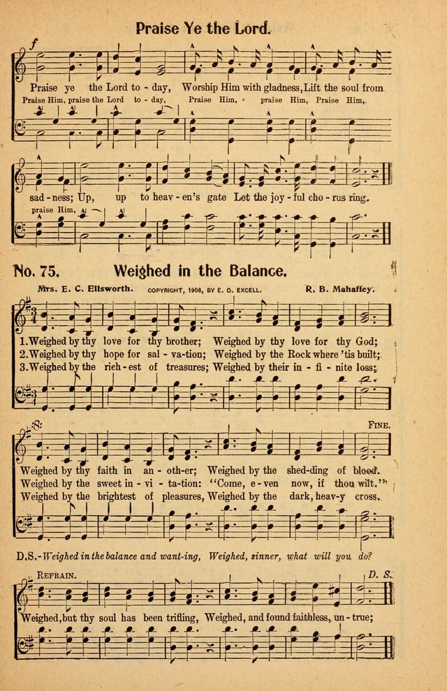 Winona Hymns: with Supplement page 76