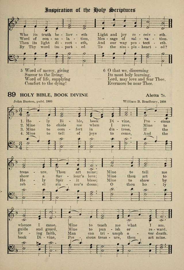 The Westminster Hymnal for congregational and social use and for the Sunday School page 92