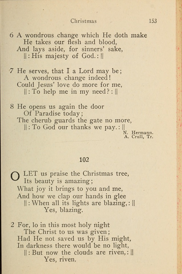 Wartburg Hymnal: for church, school and home page 153