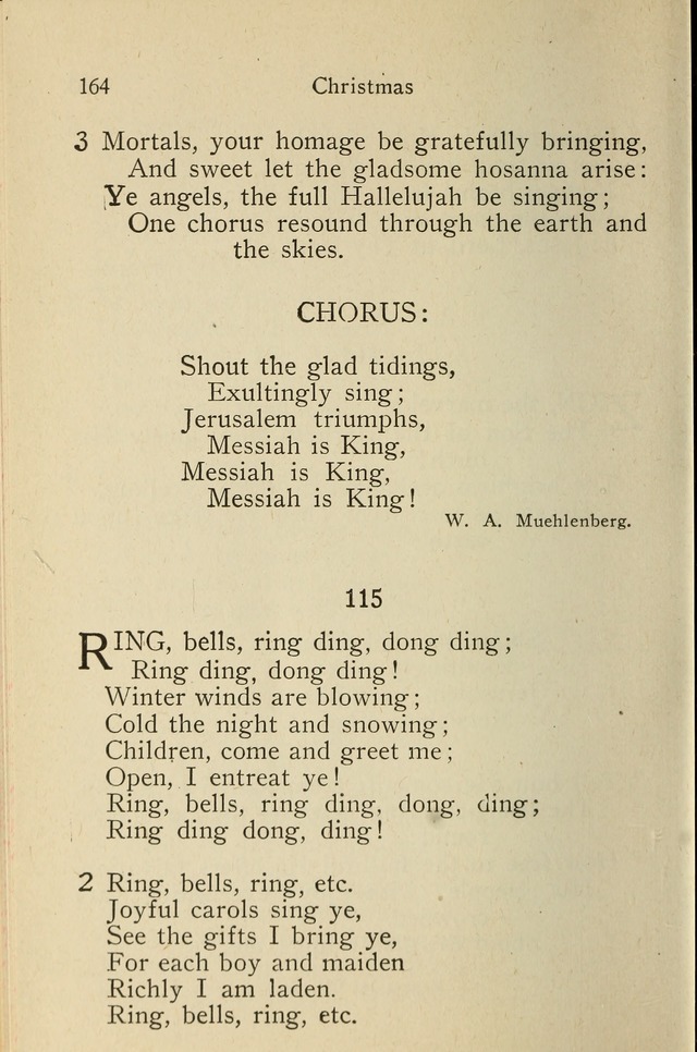 Wartburg Hymnal For Church School And Home 115 Ring Bells Ring Ding Dong Ding Hymnary Org