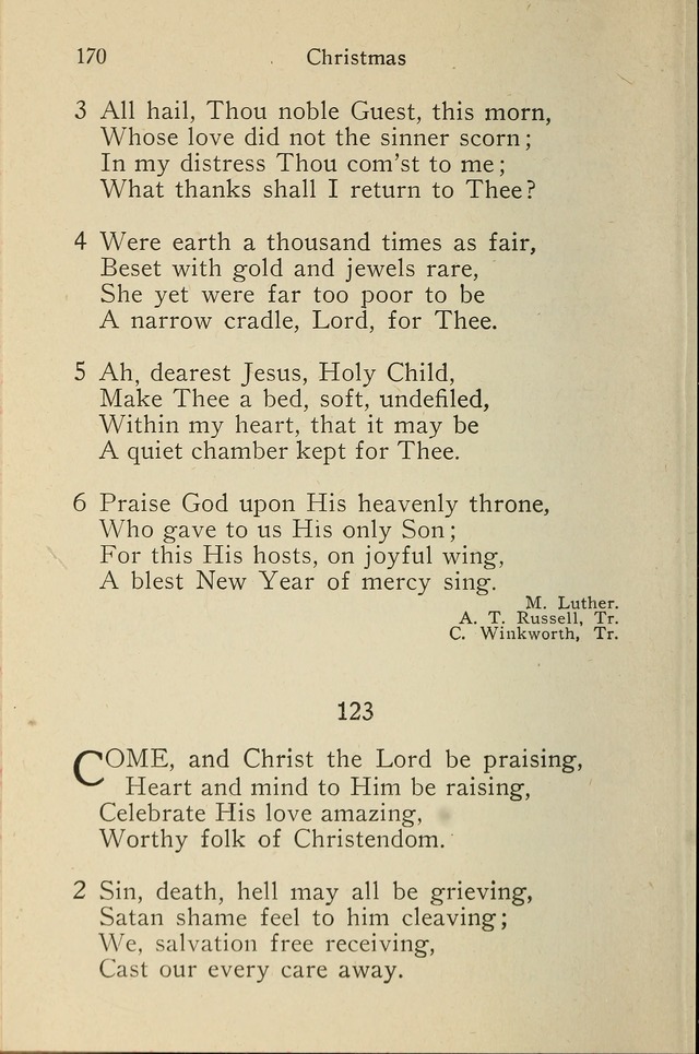 Wartburg Hymnal: for church, school and home page 170