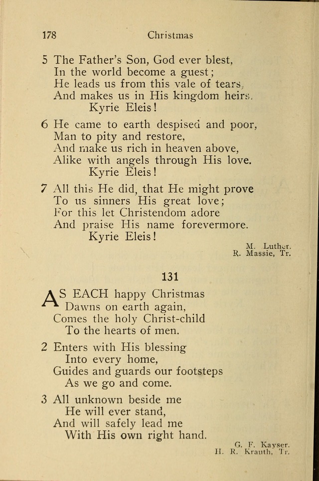 Wartburg Hymnal: for church, school and home page 178