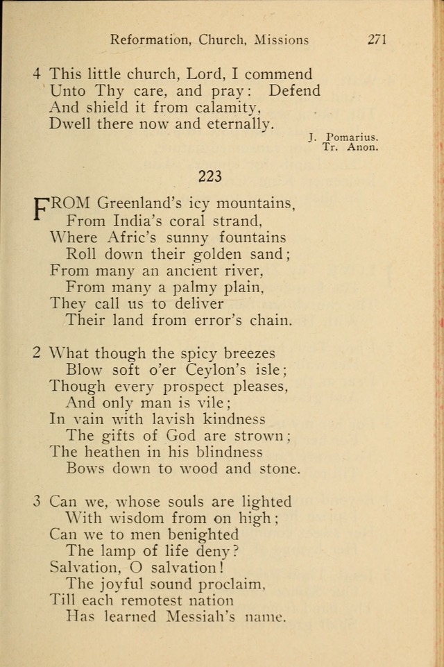 Wartburg Hymnal: for church, school and home page 271
