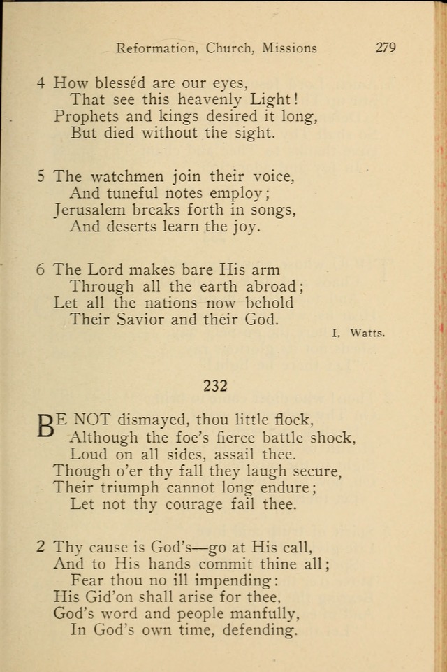 Wartburg Hymnal: for church, school and home page 279