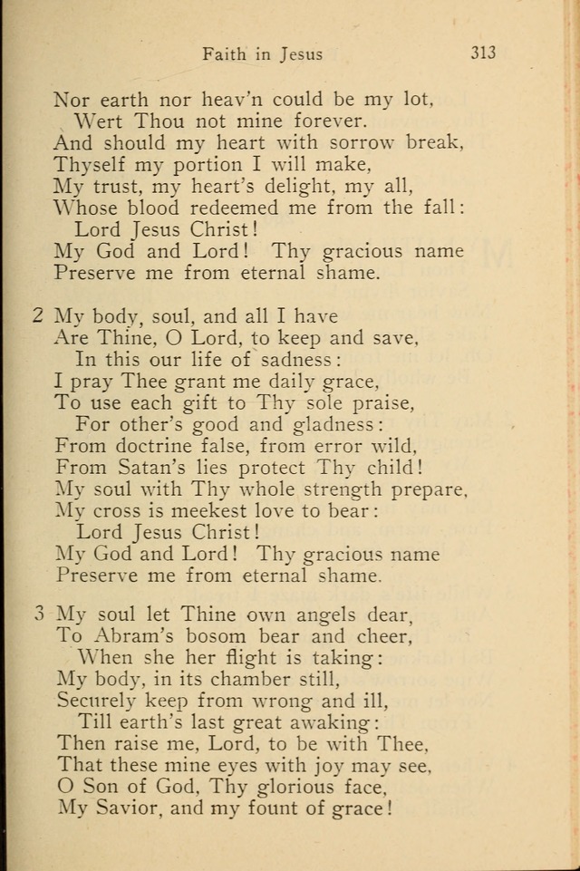 Wartburg Hymnal: for church, school and home page 313