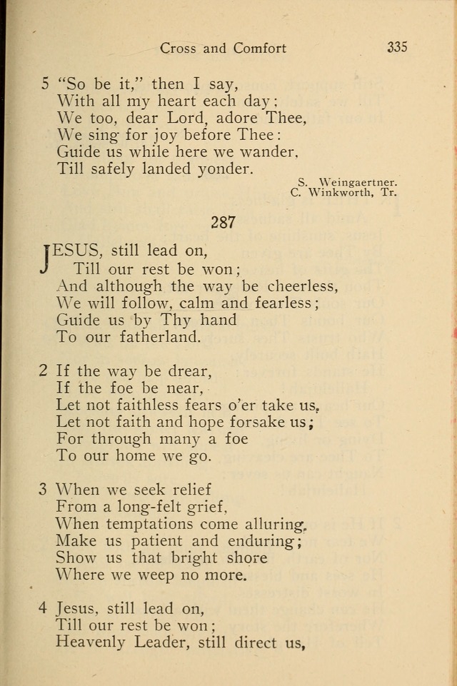 Wartburg Hymnal: for church, school and home page 335