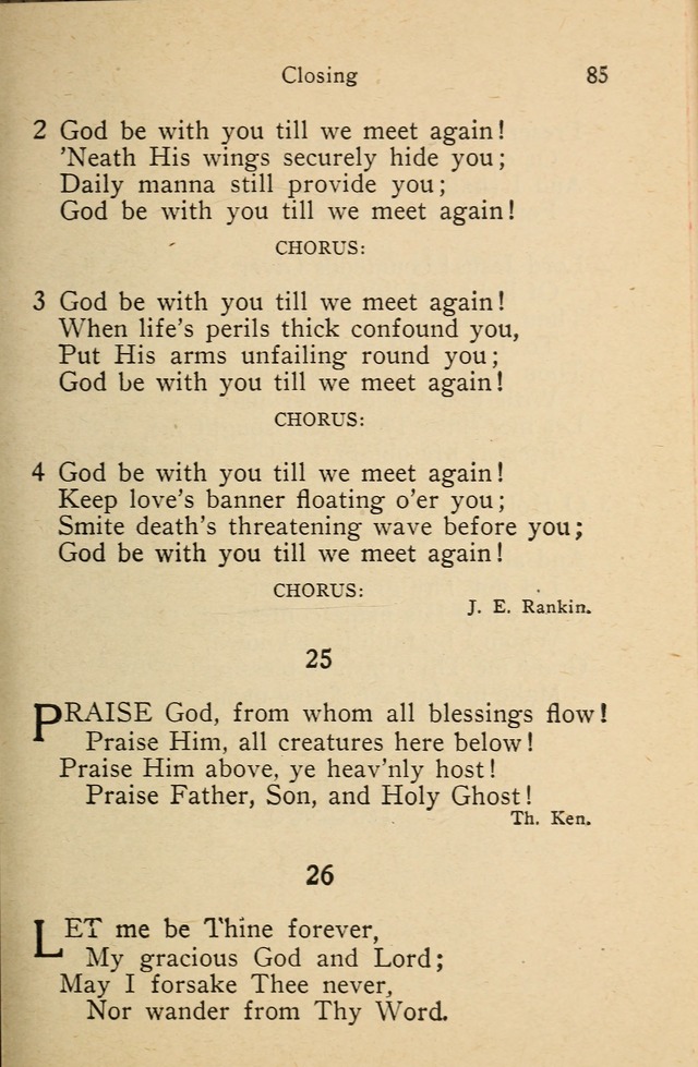 Wartburg Hymnal: for church, school and home page 85