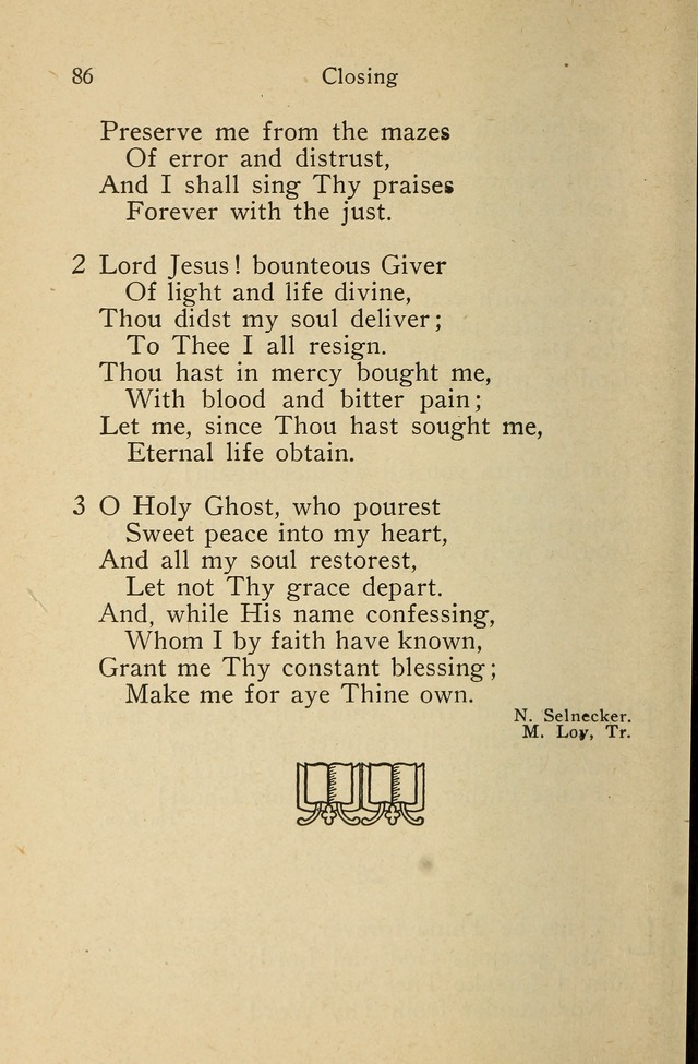 Wartburg Hymnal: for church, school and home page 86