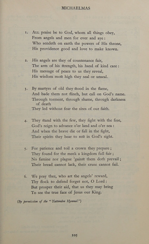 The Winchester Hymn Supplement: with Tunes page 105