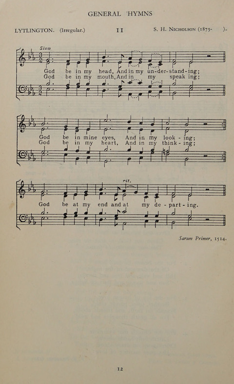 The Winchester Hymn Supplement: with Tunes page 12