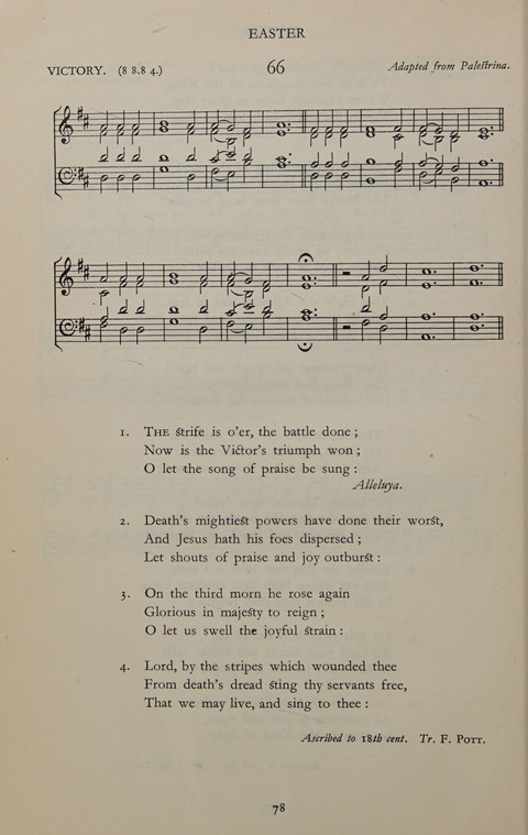 The Winchester Hymn Supplement: with Tunes page 78