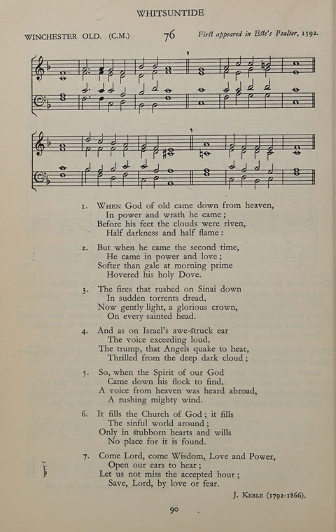 The Winchester Hymn Supplement: with Tunes page 90