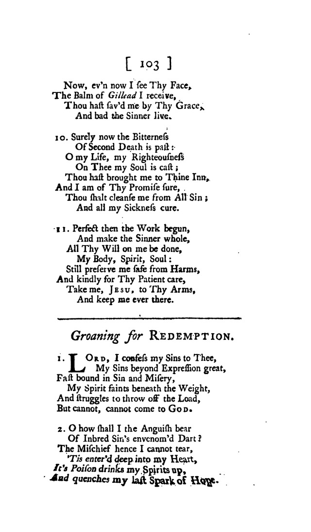 Hymns and Sacred Poems page 103