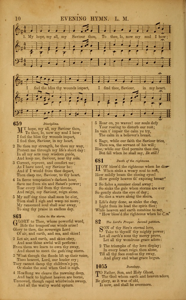 Wesleyan Hymn and Tune Book: Comprising the Entire Collection of Hymns in the Hymn Book of the Methodist Episcopal Church, South page 10