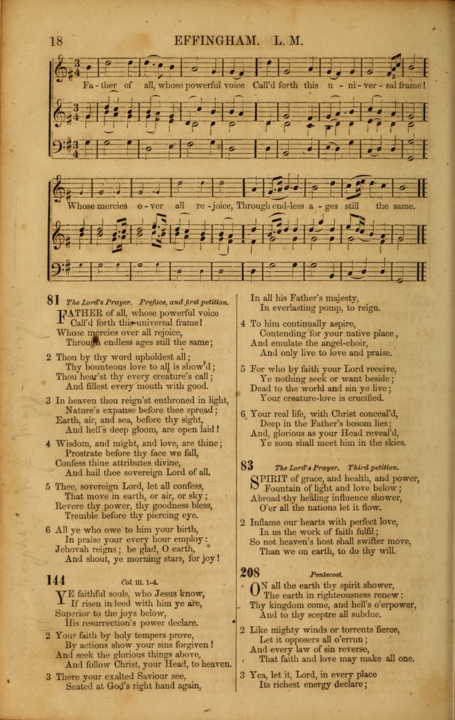 Wesleyan Hymn and Tune Book: Comprising the Entire Collection of Hymns in the Hymn Book of the Methodist Episcopal Church, South page 18