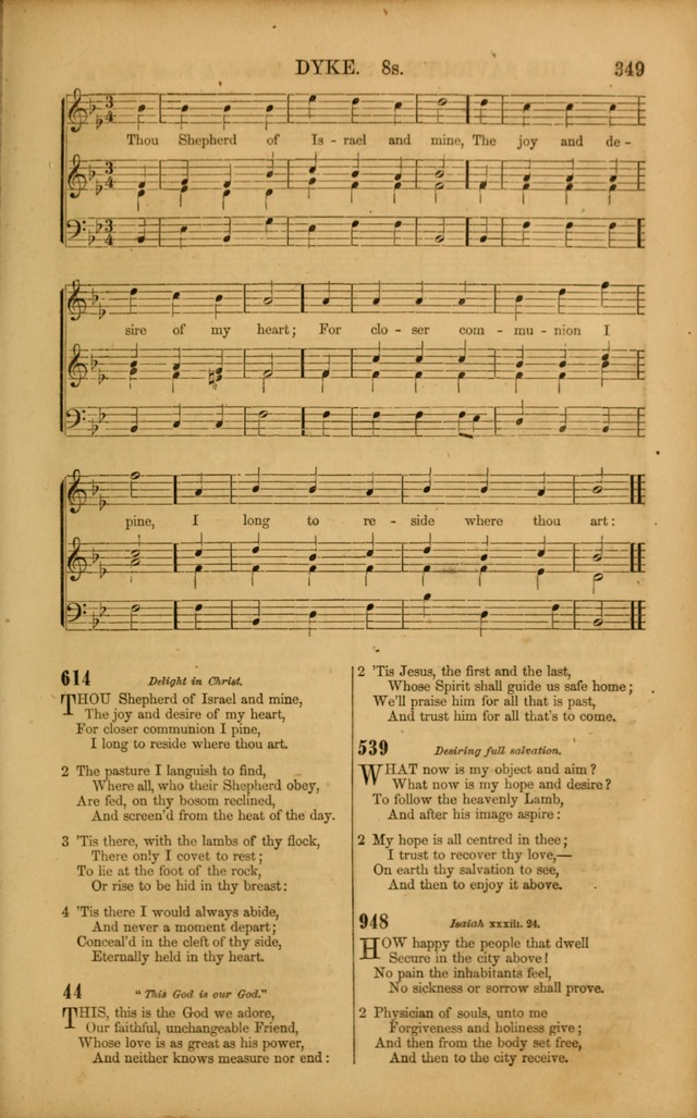 Wesleyan Hymn and Tune Book: Comprising the Entire Collection of Hymns in the Hymn Book of the Methodist Episcopal Church, South page 349