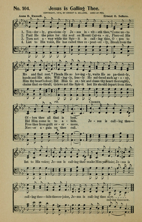 Wonderful Jesus and Other Songs page 109