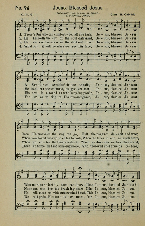 Wonderful Jesus and Other Songs page 99