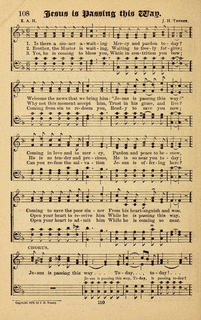Words of Life: a collection of Hymns and Tunes for use in Gospel Meetings and other Religious Services page 108