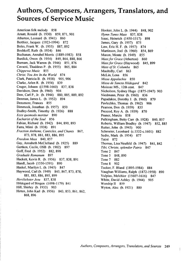 Wonder, Love, and Praise: a supplement to the Hymnal 1982 page 249