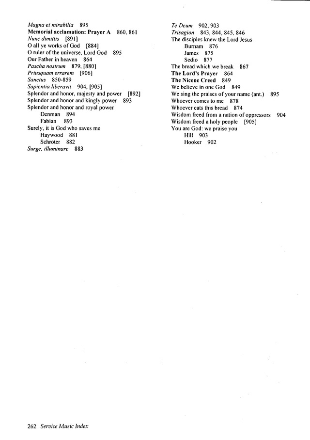 Wonder, Love, and Praise: a supplement to the Hymnal 1982 page 262