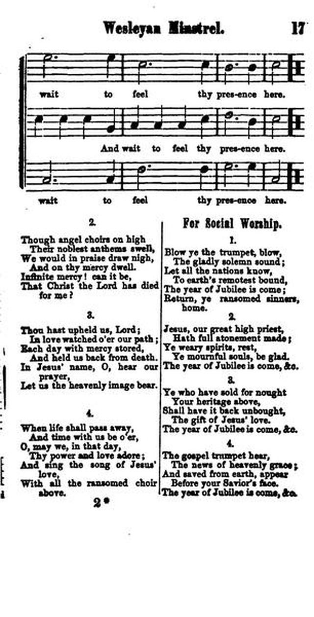 The Wesleyan Minstrel: a Collection of Hymns and Tunes. 2nd ed. page 18