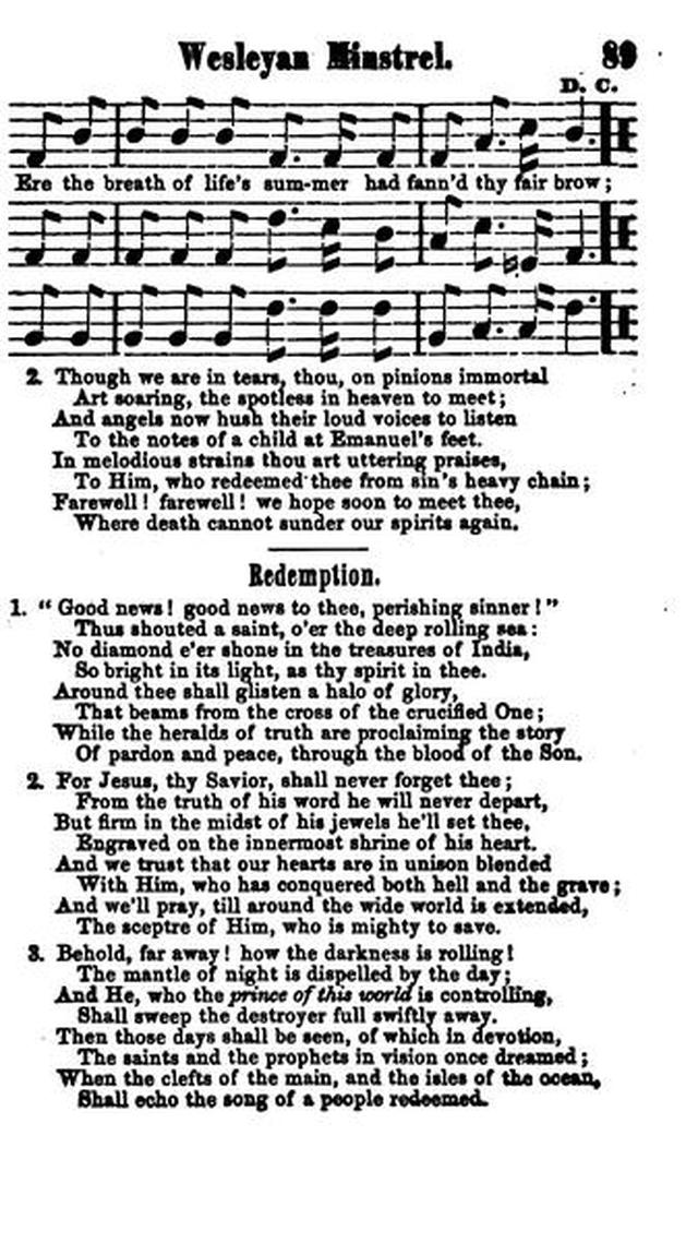 The Wesleyan Minstrel: a Collection of Hymns and Tunes. 2nd ed. page 90