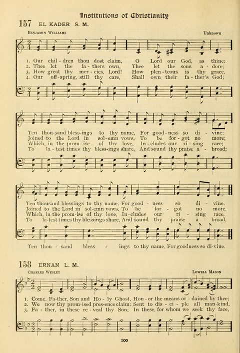 The Wesleyan Methodist Hymnal: Designed for Use in the Wesleyan Methodist Connection (or Church) of America page 100