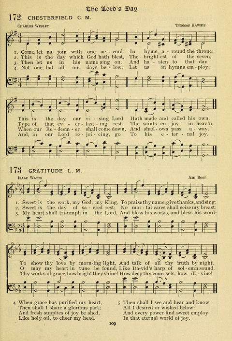 The Wesleyan Methodist Hymnal: Designed for Use in the Wesleyan Methodist Connection (or Church) of America page 109