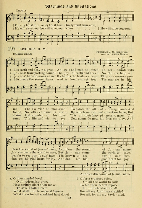 The Wesleyan Methodist Hymnal: Designed for Use in the Wesleyan Methodist Connection (or Church) of America page 123