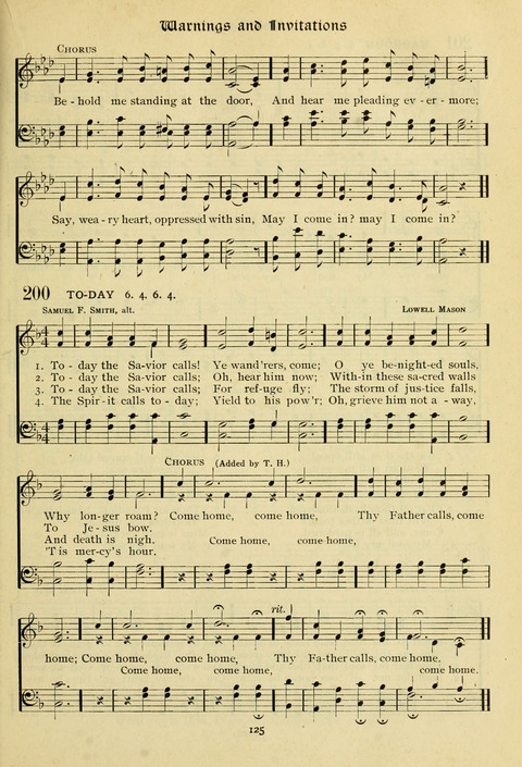 The Wesleyan Methodist Hymnal: Designed for Use in the Wesleyan Methodist Connection (or Church) of America page 125